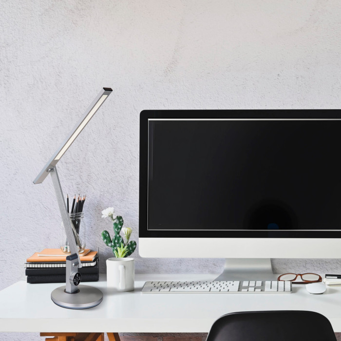 Sirius BL 1167 silver - modern desktop LED lamp office
