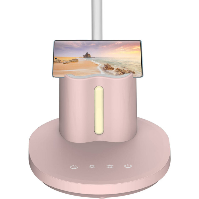 Sirius BL 1503 pink – desktop LED lamp with phone stand