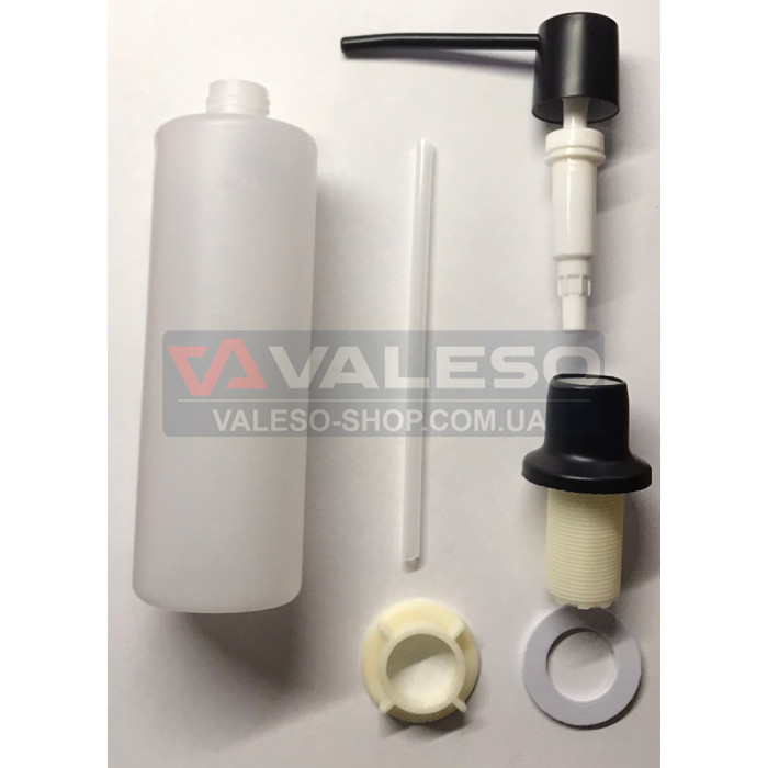 Dispenser Valeso 103 black - push-type, with matte surface