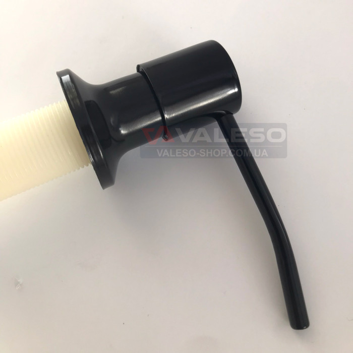 Valeso 104 Black Gloss Push-Type Dispenser for Kitchen Sink