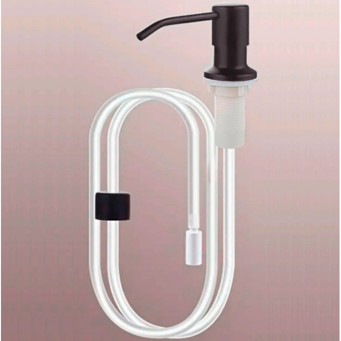 Дозатор Valeso SR3 графит - нажимной, врезного монтажа, с трубкой длиной 1 метр