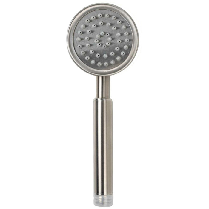 Valeso 349 N – 80 mm stainless steel handheld shower head with anti-limescale protection