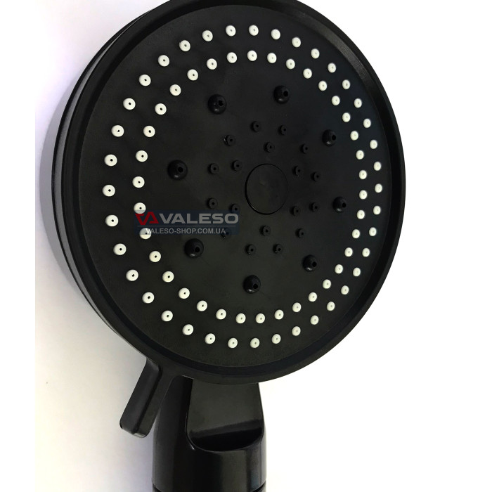 Valeso HD10 Black – multifunctional showerhead with hose and wall bracket