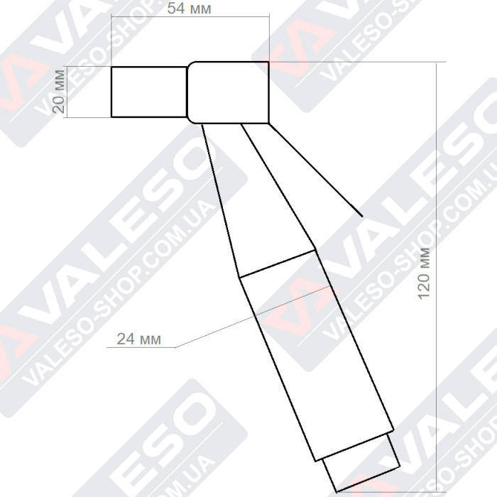Valeso NESP1 + шланг з кріпленням - гігієнічний набір з нержавійки