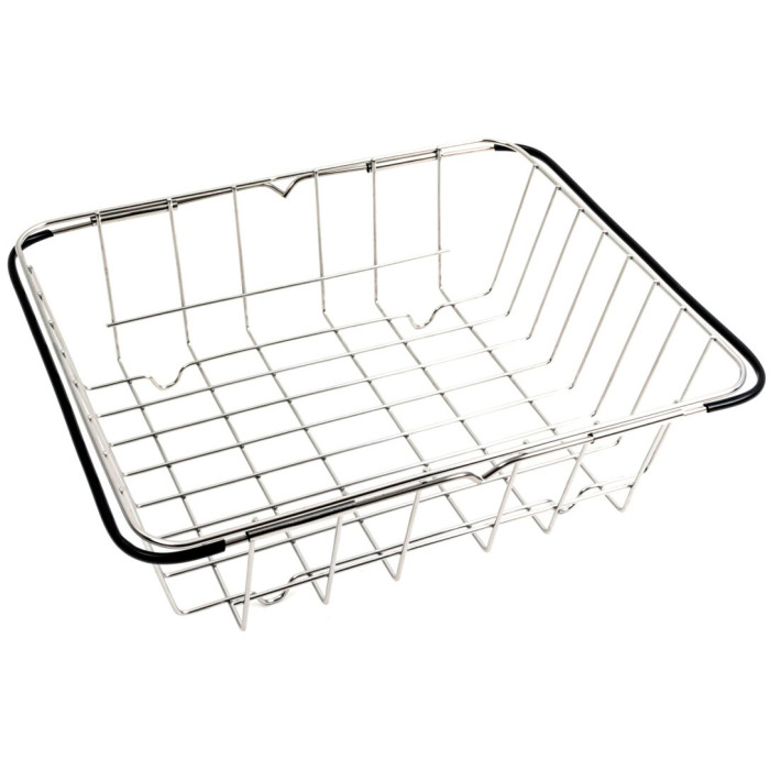 Корзина для кухонной мойки Valeso L2007 из хромированной нержавеющей стали 