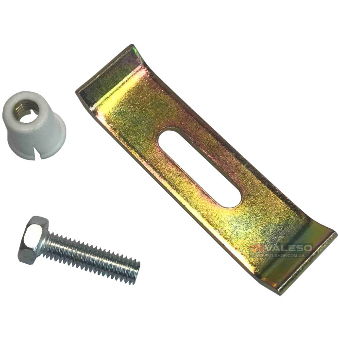 Valeso mounting for granite undermount sinks with screws and special plates