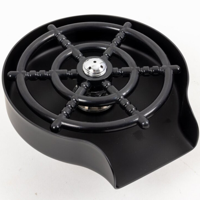 Valeso CW2 Black matte rinser - flush-mount, made of stainless steel