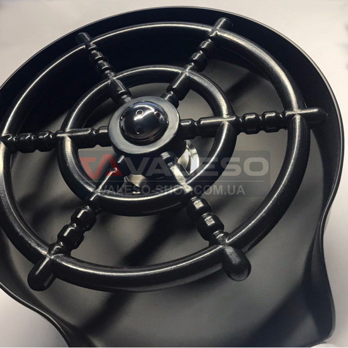 Valeso CW2 Black matte rinser - flush-mount, made of stainless steel