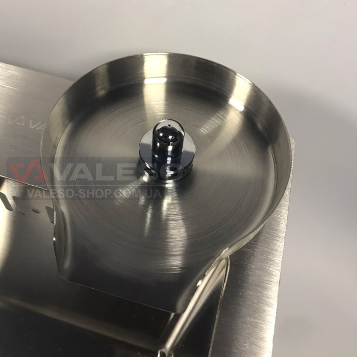 Valeso RWP2 Inox rinser - flush-mount glass rinser; brushed stainless steel