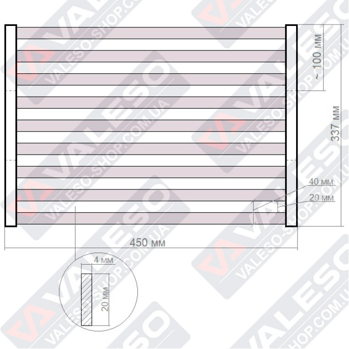 Valeso KS1 PVD Gold Roll Mat made of stainless steel for kitchen sink