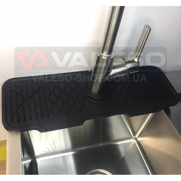 Силиконовый коврик Valeso RB1 43*15 из черного эластичного силикона