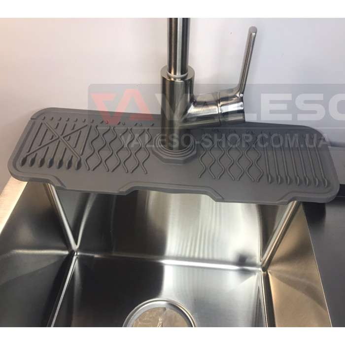 Силиконовый коврик Valeso RB2 43*15 - коврик на полку смесителя для кухонной мойки 