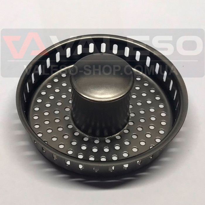 Click-Clack drain valve Valeso DR109G PVD black for kitchen sink