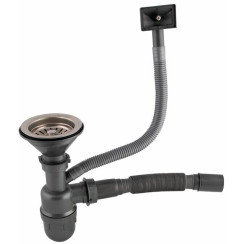 Сифон Valeso для стальных моек с боковым переливом