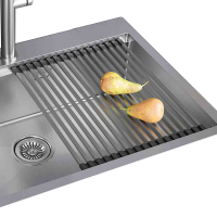 Mats and Roll-Up Racks for Kitchen Sinks in Various Sizes